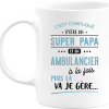 Mug super papa et ambulancier