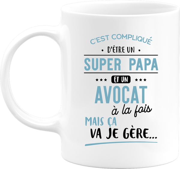 Mug super papa et avocat