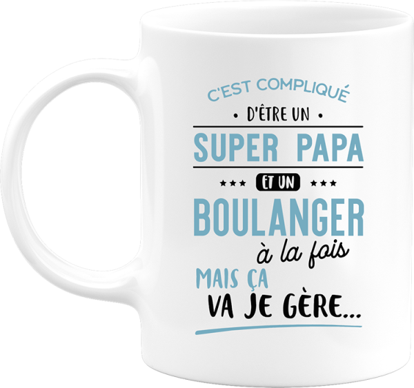 Mug super papa et boulanger