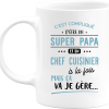 Mug super papa et chef cuisinier