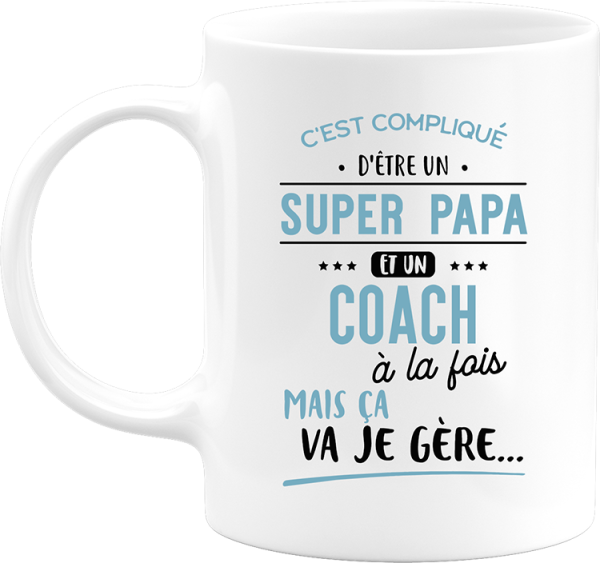 Mug super papa et coach