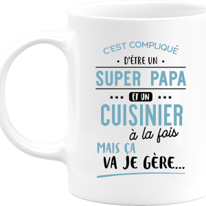 Mug super papa et cuisinier Mug super papa et cuisinier