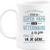 Mug super papa et veterinaire