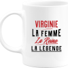 Mug virginie la femme la reine la legende