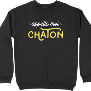 Pull homme appelle moi chaton Pull homme appelle moi chaton