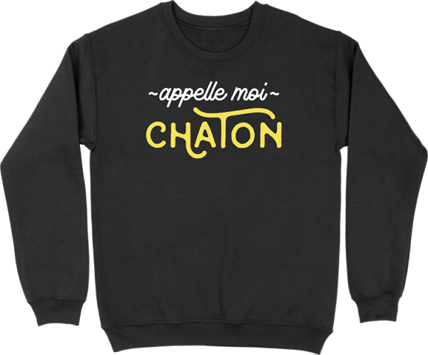 Pull homme appelle moi chaton