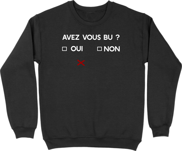 Pull homme avez vous bu