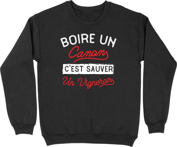 Pull homme boire pour sauver