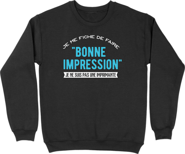 Pull homme bonne impression