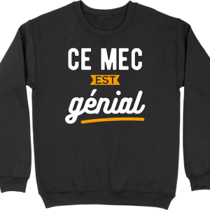 Pull homme ce mec est genial Pull homme ce mec est genial