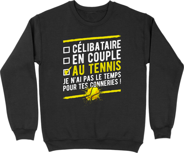 Pull homme celibataire au tennis