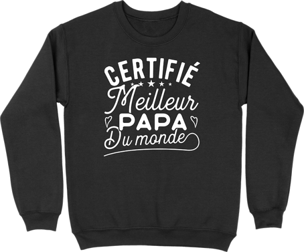 Pull homme certifie meilleur papa