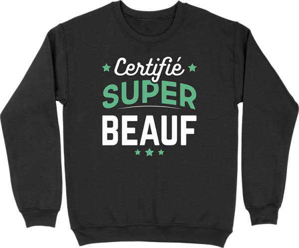 Pull homme certifie super beauf