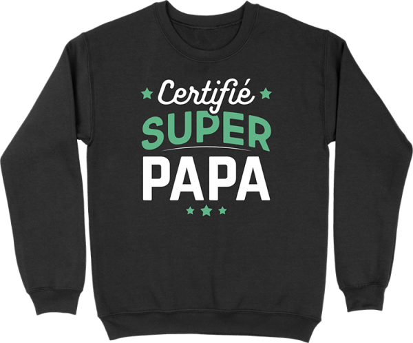 Pull homme certifie super papa