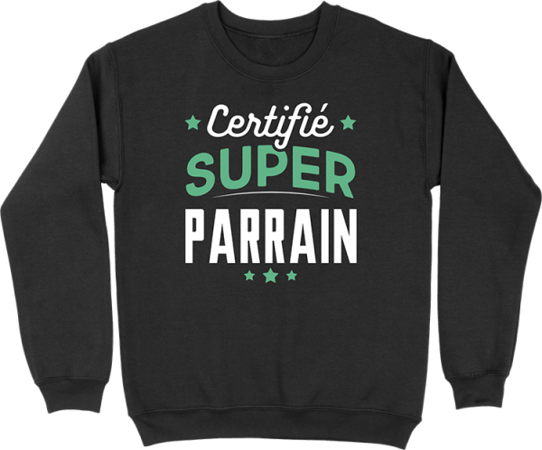 Pull homme certifie super parrain