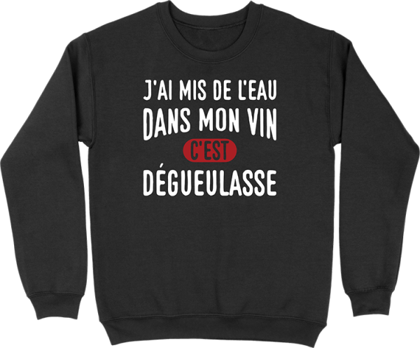 Pull homme de l’eau dans mon vin