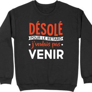 Pull homme desole pour le retard Pull homme desole pour le retard
