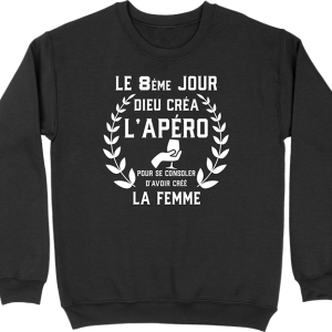 Pull homme dieu crea l’apero Pull homme dieu crea l’apero