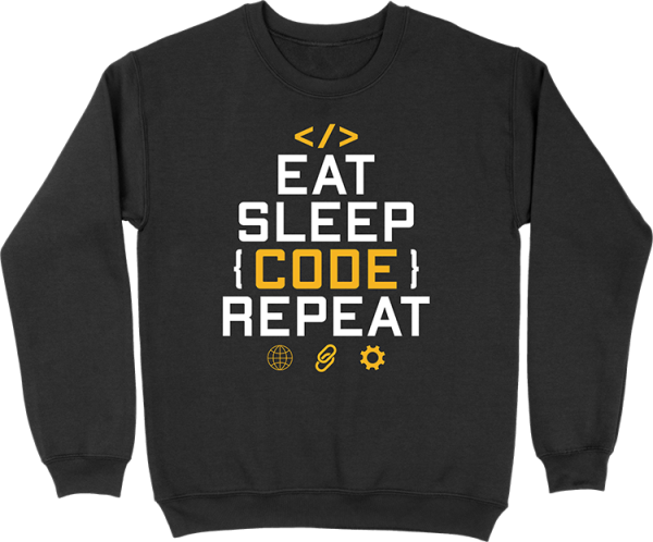 Pull homme eat sleep code repeat