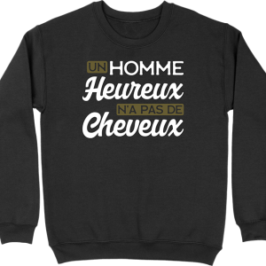 Pull homme heureux sans cheveux Pull homme heureux sans cheveux