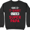 Pull homme il y a un super papa