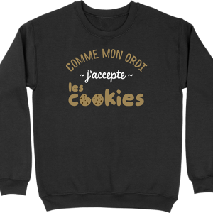 Pull homme j’accepte les cookies Pull homme j’accepte les cookies