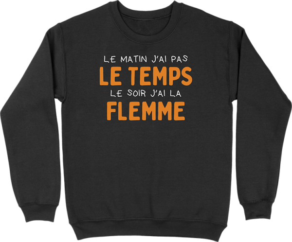 Pull homme j’ai la flemme