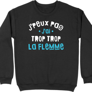 Pull homme j’ai trop trop la flemme Pull homme j’ai trop trop la flemme