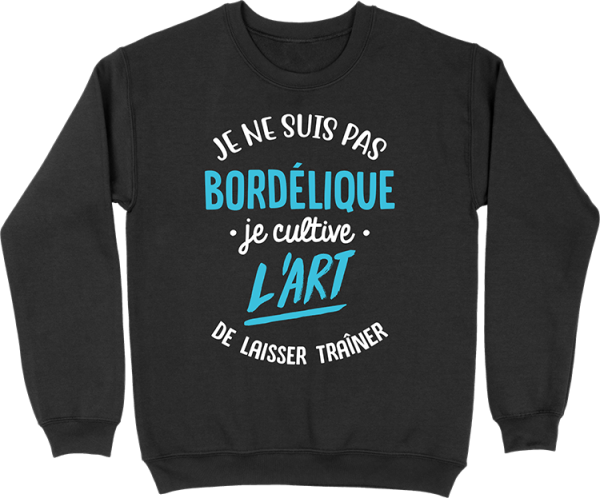 Pull homme je ne suis pas bordelique