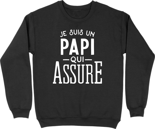 Pull homme je suis un papi qui assure