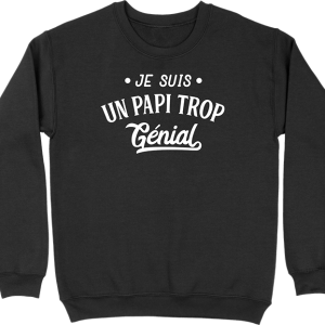 Pull homme je suis un papi trop genial Pull homme je suis un papi trop genial