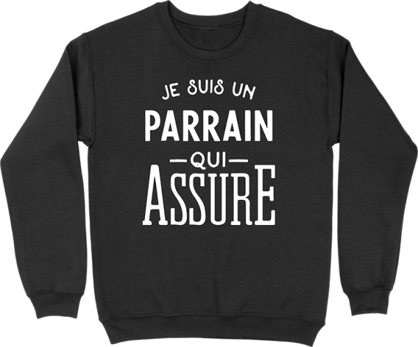 Pull homme je suis un parrain qui assure