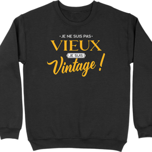 Pull homme je suis vintage Pull homme je suis vintage