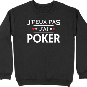 Pull homme j’peux pas j’ai poker Pull homme j’peux pas j’ai poker