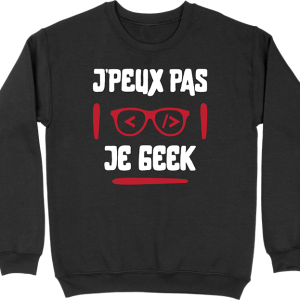 Pull homme j’peux pas je geek Pull homme j’peux pas je geek