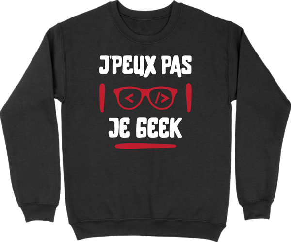 Pull homme j’peux pas je geek