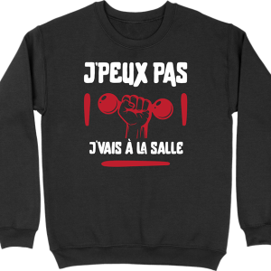 Pull homme j’peux pas j’vais a la salle Pull homme j’peux pas j’vais a la salle