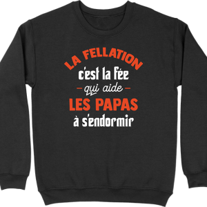 Pull homme la fee qui aide les papas Pull homme la fee qui aide les papas