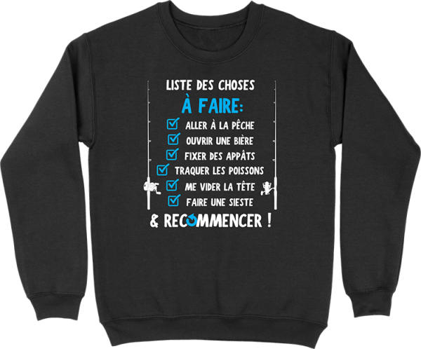 Pull homme la liste du pecheur