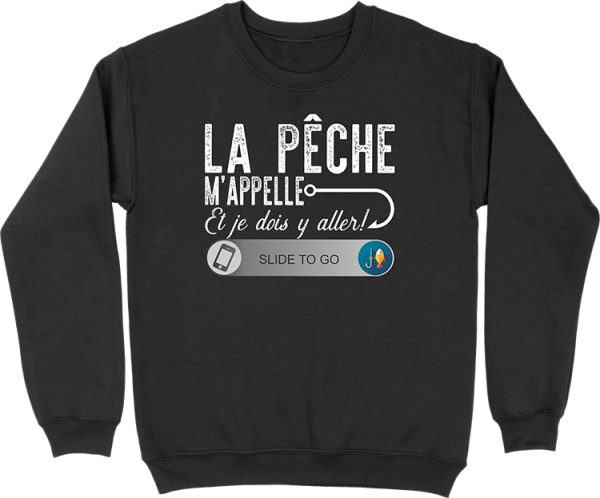 Pull homme la peche m’appelle et je dois y aller