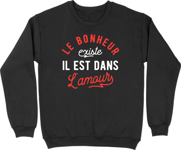 Pull homme le bonheur existe