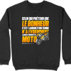 Pull homme le bonheur moto