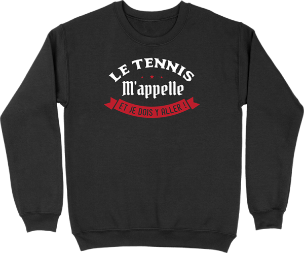 Pull homme le tennis m’appelle