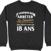 Pull homme les conneries a 18 ans