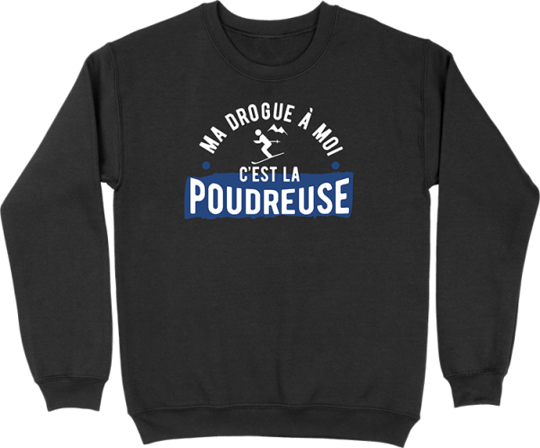 Pull homme ma drogue la poudreuse