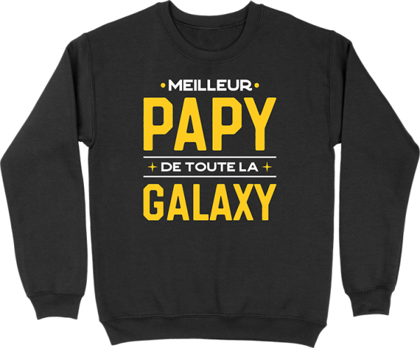 Pull homme meilleur papy galaxy