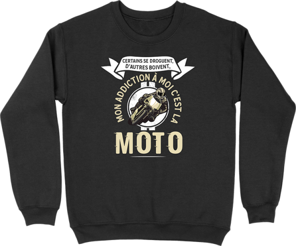 Pull homme mon addiction la moto