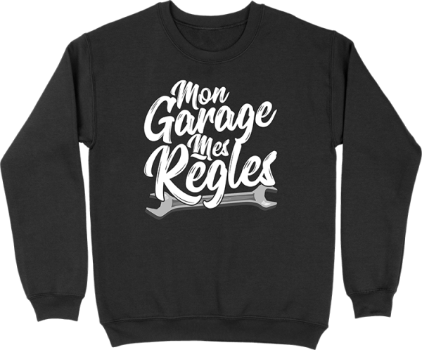 Pull homme mon garage mes regles