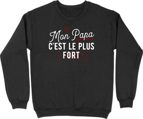 Pull homme mon papa le plus fort