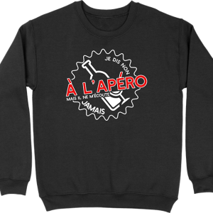 Pull homme non a l’apero Pull homme non a l’apero